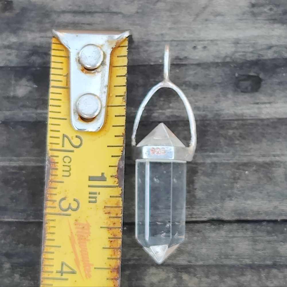 Sterling Silver Quartz Pendant - Picture 7 of 7